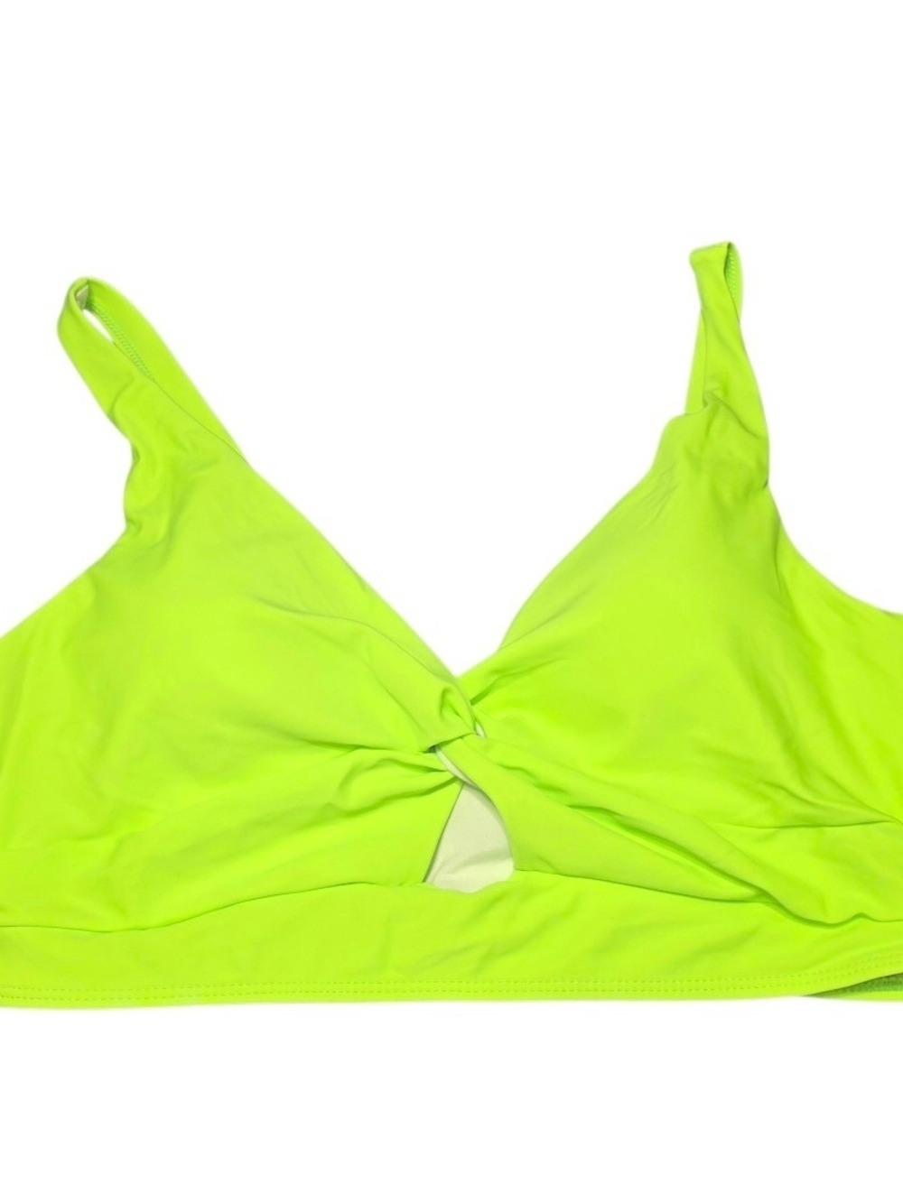 Fluorescent Green Bikini Top Size XL